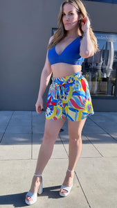 Blue Retro Mix short 00077