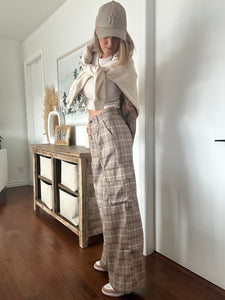 Plaid Cargo Pants