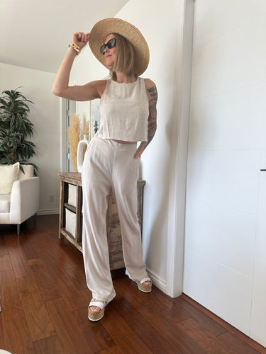 Linen tank 00056