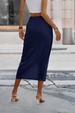 Load image into Gallery viewer, Navy cross over skirt 50017