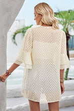 Load image into Gallery viewer, Lace beige Kimono 50026