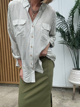 Load image into Gallery viewer, Nautical Olive blouse 00024