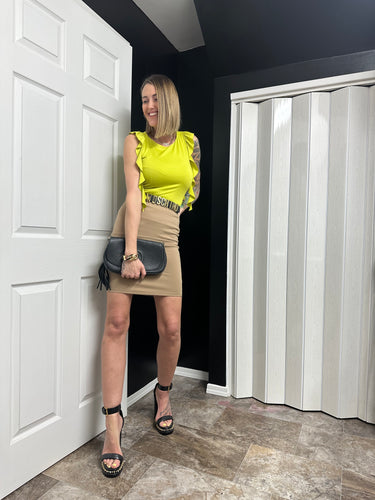 Lime Flowy tank 00037