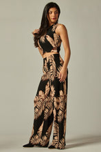 Load image into Gallery viewer, Crinkle summer Palm print pant 50036