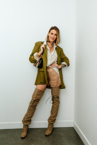 Moss green Blazer 00010