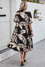 Load image into Gallery viewer, Palm leaf print kimono 50002