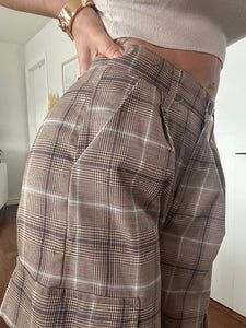 Plaid Cargo Pants