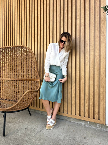 White Linen Blouse 00049
