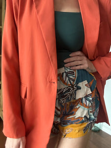 Burnt orange Blazer 00012