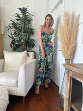 Load image into Gallery viewer, Navy Floral jumpsuit 00068