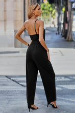 Load image into Gallery viewer, Black one shoulder jumpsuit 50045