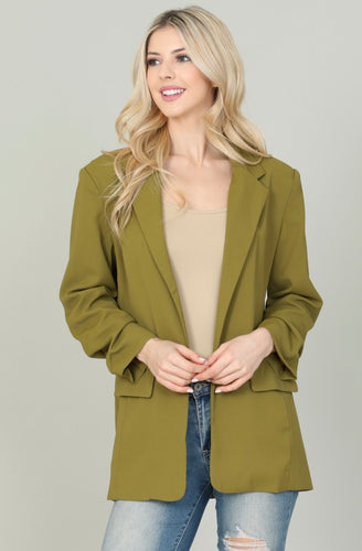 Moss green Blazer 00010