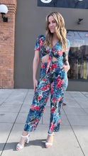 Load image into Gallery viewer, Blue Hawaiian Jumpsuit 00206