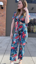 Load image into Gallery viewer, Blue Hawaiian Jumpsuit 00206