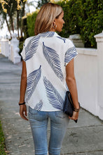 Load image into Gallery viewer, Palm print button down 50004 - back view