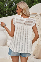 Load image into Gallery viewer, White lace blouse 50006 - back view
