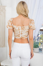 Load image into Gallery viewer, Palm Sand Crop top 00150
