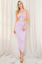 Load image into Gallery viewer, Cut out Lilac dress 00119